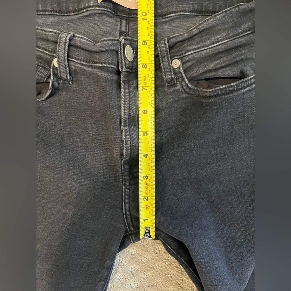 7 Seven for All Mankind Roxanne Ankle Cropped Jeans Black Size 29, inseam 26 - Picture 7 of 7
